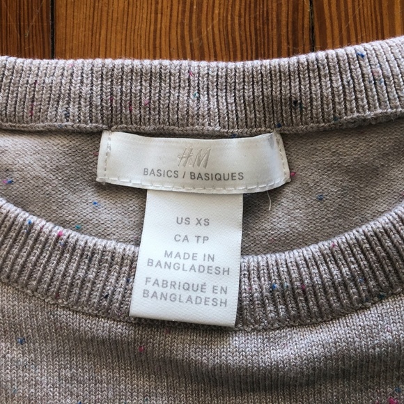 H&M Speckled Slub Crew Neck Sweater - Picture 3 of 8